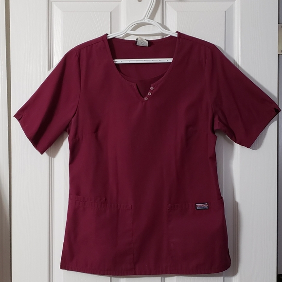 Cherokee Tops - Cherokee WorkWear Women's Round Neck Notched Scrub Top